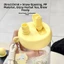 ST2 Dung Tích Lớn HELLO KITTY Rơm Cốc Nữ 2 Trong 1 Cốc Nước Di Động Dễ Thương Thể Thao Cho Học Sinh TS2