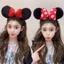 Kim Sa Lấp Lánh Nơ Lớn Đầu Nữ Disney 2025 Phong Cách Mới Dễ Thương Cao Cấp Ngọt Ngào Mặt Lớn Kẹp Tóc Nhỏ