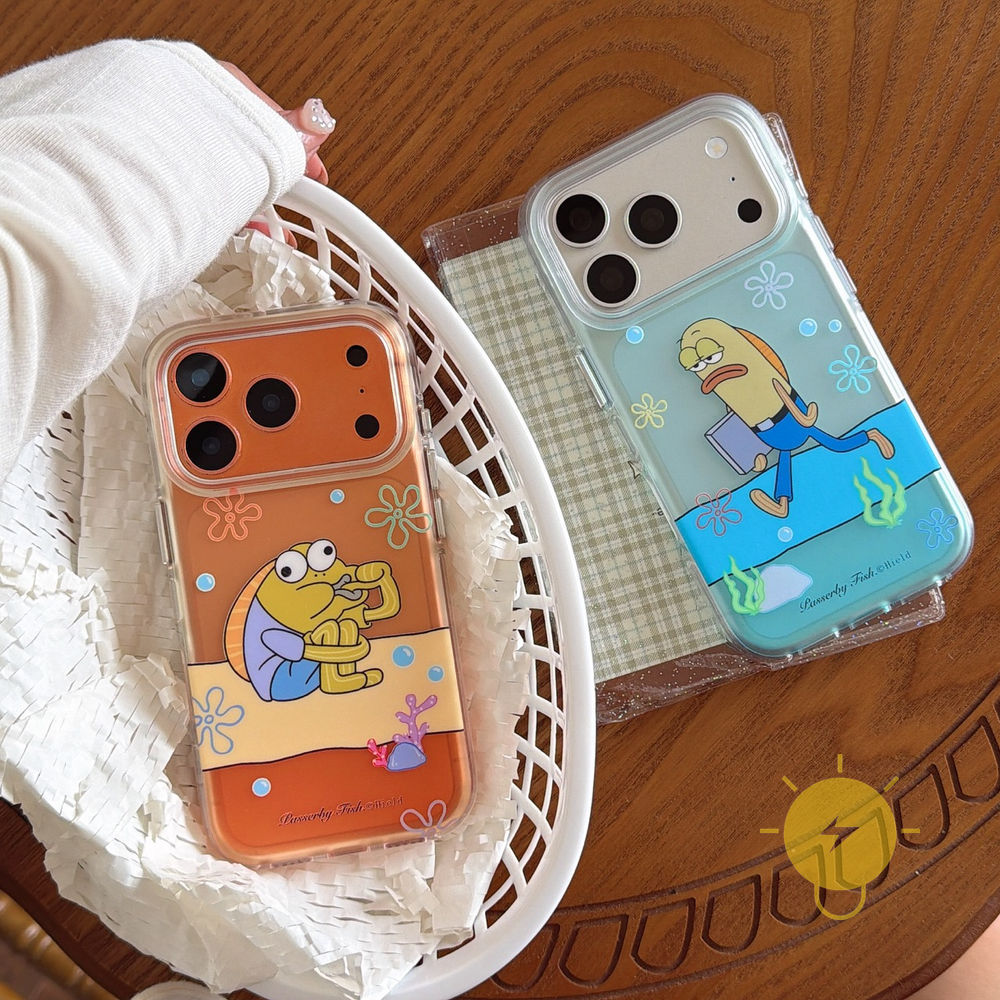 Phone Case For iPhone 17 Pro Max 16 15 14 13 TPU Air Bag Translucent Aesthetic Korean Cute