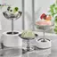 HL Thép Không Gỉ Salad Cốc Thực Phẩm Cốc Kem Cốc Cốc Retro Món Tráng Miệng Bát Trái Cây Sữa Chua Sona Bát Hộ Gia Đình Dụng Cụ Nhà Bếp LMWU