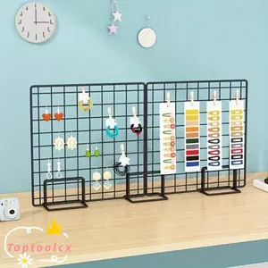 Giá lưu trữ TOPTOOLCX, Giá trưng bày khung lưới lưới, Kim loại hiện đại có đế để bàn Màn hình ảnh nghệ thuật