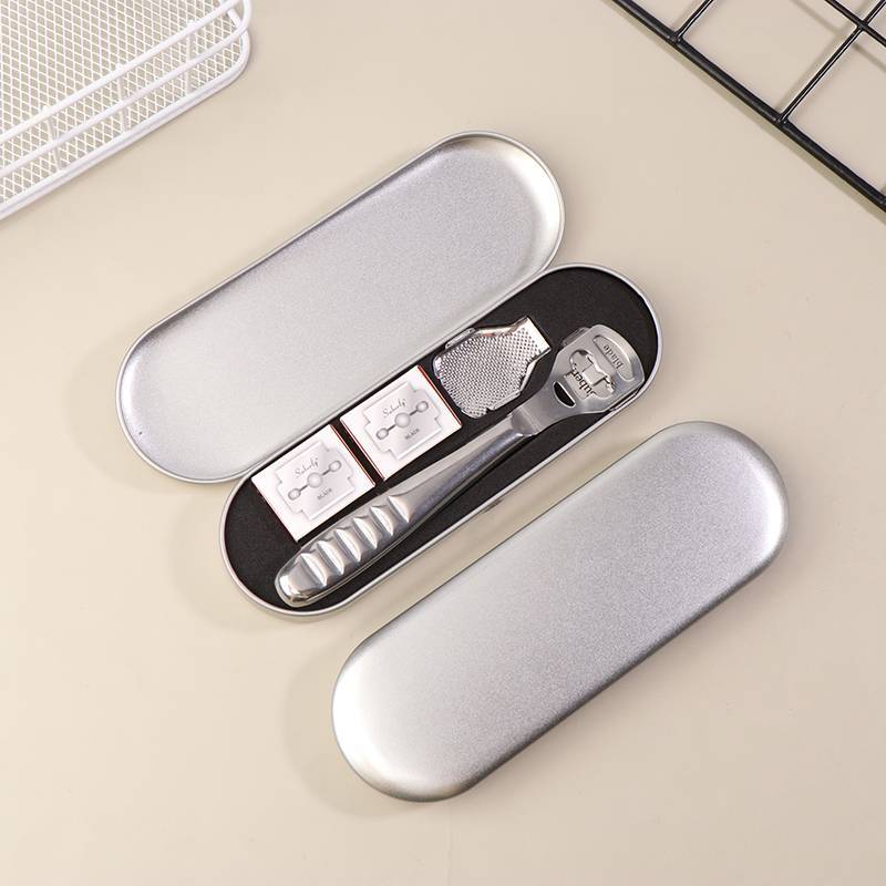Trong Kho Thép Không Gỉ Móng Chân Công Cụ Thiết Lập Chân Dao Cạo Callus Remover Tẩy Tế Bào Chết Máy Cạo Râu Cá Tuyết
