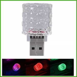 Đèn LED Ô Tô Nội Thất Không Dây 8 Màu Chiếu Sáng Nhỏ Có Thể Cảm Ứng Đèn Ngủ LED Ô Tô Cho Xe Tải Ô Tô SUV wipqsvn