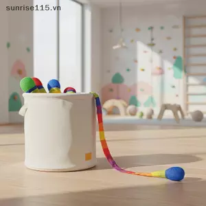SRVN Rainbowet Ball Đuôi Mềm 65cm Bóng Chơi Ngoài Trời Trong Nhà Ném Bóng Nhận Bóng Công Viên Thể Thao Thư Giãn Phối Hợp Bóng Tập Luyện.