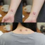 WEETW Wish Tattoo Sticker, Sức khỏe Hạnh phúc May mắn Charm, Thiết kế nhân vật Fortune Red Word Tattoo Sticker Cặp đôi
