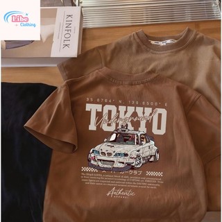 Áo Thun Trẻ Em Bé Trai Gái In TOKYO Underground Xe Độ, Áo Bông Ngắn Tay Hè Phong Cách JDM Size 3-12 Tuổi COD