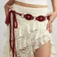 Thắt lưng Bohemian dành cho nữ Thắt lưng hình bầu dục Trang trí vòng O Thắt lưng tua rua có thể điều chỉnh để mặc hàng ngày