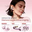 M186New Hình Trái Tim Kẹp Tai Nghe ENC Khử Tiếng Ồn Cuộc Gọi HD IPX4 Đèn LED Chống Nước Type-C