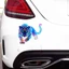 Nhãn dán xe hơi AMBU Neon Leopard, Decal trang trí động vật chống nước, Nhãn dán thân xe đầy màu sắc tự dính