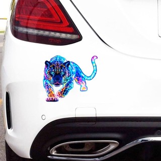 ASDFGER Decal Xe Động Vật, Nhãn Dán Xe Neon Da Báo Tự Dính Trang Trí, Phụ Kiện Ô Tô Nhiều Màu Sắc Chống Thấm Nước Decal Cửa Tự Động