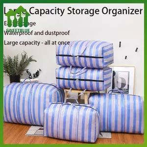 SWEET Túi di chuyển Nylon đan xen chắc chắn Bộ sắp xếp lưu trữ dung lượng lớn dành cho du lịch & vận chuyển Paing n