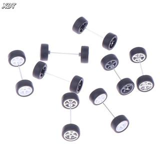 Springevensky 1 Bộ DIY Racing 1: 64 Bánh Xe Ô Tô Cho Lốp Cao Su Có Trục Bánh Xe Mô Hình Sửa Đổi Một Phần Springevensky