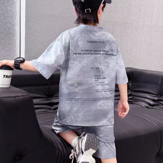 Bộ đồ mùa hè cho bé trai – Áo tay ngắn + quần shorts mỏng, phong cách năng động và thoải mái