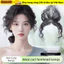 ESSENCEH Kẹp Bằng Nổ, Họa Tiết Xoăn Thủ Công Tóc Con Người Nổ, Đế Vô Hình Mỏng Len Ren Hairline Hairline Hairline Hairline Baldness