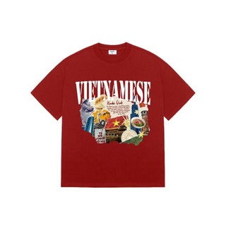 Áo thun Unisex Form Rộng Boxy VIETNAMESE yêu nước cotton 250gsm dày dặn