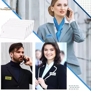 TRTR Trống Thẻ Tên Acrylic Huy Hiệu 10-50 Cái 70x30mm Chèn Cho Sinh Viên Văn Phòng Hội Thảo Công Ty Sử Dụng VN