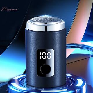 Cappuvini Mini Nam Máy Cạo Râu Điện Có Màn Hình Hiển Thị Điện Di Động Chuyến Đi Công Sở Râu Tông Đơ USB Sạc Máy Cạo Râu TypeC Sạc Đẹp