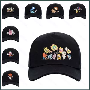 SQ Kpop BTS BT21 Mũ Bóng Chày Hoa Cho Bé Gái Sunhat Đạt Đỉnh Mũ Dành Cho Nữ Đi Biển Thường Ngày Ngoài Trời Tất Cả Trận Đấu Mũ Thời Trang