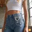 Thổ Cẩm Dây Xích Trái Tim Retro Đa Yếu Tố Pin Hoàn Hảo Cho Công Sở Đồng Nhất Áo Len Hoặc Khăn Mới