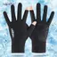 AqToCna 1 Đôi Găng Tay Xe Máy Thoáng Khí Ice Silk Chống Trơn Trượt Chống Tia UV Thể Thao Ngoài Trời Găng Tay Rider Găng Tay Bảo Vệ Găng Tay AqToCna