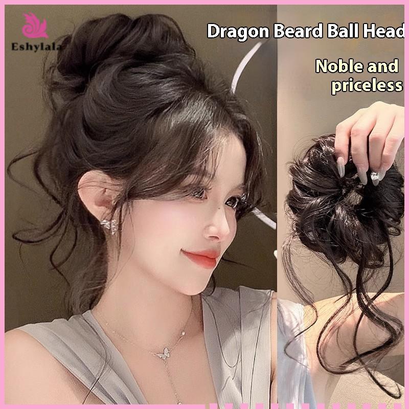 Eshylala Dây Buộc Tóc Phong Cách Mới Pas Tóc Giả Lông Tơ Bun Phụ Kiện Tóc Bun Thấp Dây Buộc Tóc Cho Nữ Phần Mở Rộng Tóc Và Tóc Giả [MỚI]