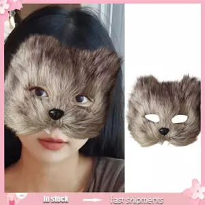 YOI Có Thể Giặt Được Cáo Nhựa Nửa Mặt Trang Phục Nhà Hát Tiệc