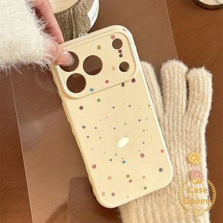 Tương thích với iPhone 14 16 15 13 11 12 17 Pro Max XR X XS Max Air 7 8 Plus SE Full Màn hình Vỏ trái tim bong bóng chấm bi đầy màu sắc