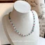 Retro Aquamarine với vòng cổ hạt tròn màu đỏ Bộ vòng tay mùa xuân hè Chuỗi xương đòn phù hợp