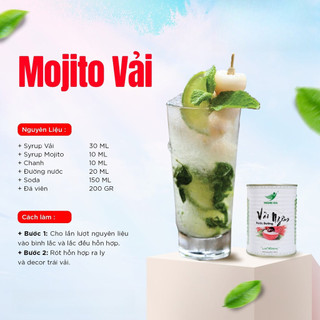 (Combo Giá Tốt) Vải Ngâm Hoàng Gia 830g Topping Vị Ngọt Thanh, Dễ Kết Hợp Nhiều Công Thức