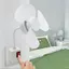 Quạt ổ cắm tường YUJINI, Quạt làm mát treo tường 3 / 5 cánh, Quạt Mini nhà bếp tiết kiệm năng lượng 3 cánh có thể điều chỉnh 360 độ cho nhà bếp và phòng ngủ