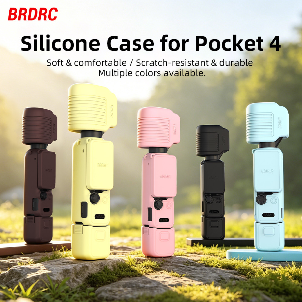Thích hợp cho vỏ ống kính silicon DJI OSMO POCKET4, Pocket4 màn hình tấm chắn đèn bảo vệ phụ kiện