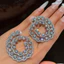 Bông tai sang trọng hoa dài Zircon thanh lịch thời trang