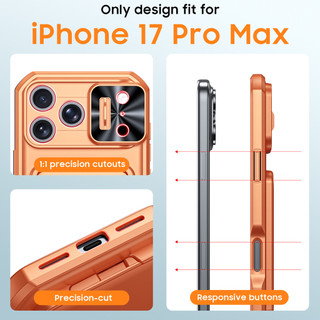 Ốp Điện Thoại Ví Bảo Vệ Chống Sốc Cho Apple iPhone 17 Pro Max 16ProMax 15 Pro Max Giá Đỡ Thẻ Ống Kính Camera Bao