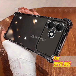 Ốp lưng OPPO A6C Thiết kế mới Vỏ trong suốt chống sốc bốn góc OPPOA6C Ốp lưng mềm siêu mỏng