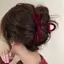 Nhíp Nhung Đỏ Nơ Kẹp Tóc Thu Đông Nữ Vuốt Tóc Kẹp Pháp Thanh Lịch Kẹp Tóc Hàn Quốc Phụ Kiện Tóc Nữ Mũ Quà Tặng VN