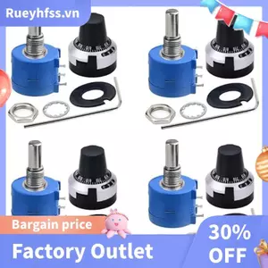 4 3590S-2-103L 10K Ohm Máy Đo Điện Áp Xoay 10 Xoay Dây Vết Thương Đa Biến Wirewound Potentiometer