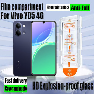 Vivo Y05 1- 2 Miếng Dán Đơn Giản HD Kính Cường Lực Bảo Vệ Màn Hình Cho Vivo Y31d Y04s Y04 Y29 Y28 Y39 Y21d Y19s Y03t Y18 Y03 4G Bảo Vệ Flim