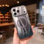 Ốp điện thoại từ tính gradient đầy màu sắc cho iPhone 17 Pro Max 14 15 16 pro max Bảo vệ ống kính chống rơi Vỏ cứng bảo vệ điện thoại