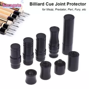BORAGETE 1 Bộ Bảo Vệ Khớp Bi-a Cue, Vỏ Bảo Vệ Bánh Xe Giữa Đặc Biệt Bằng Nhựa, Phụ Kiện Bi-a Đen Bền Đẹp Cho Uni Lộc Sóng