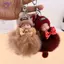 HFTOY Ngủ Bé Móc Khóa Dễ Thương Lông Tơ Sang Trọng Búp Bê Móc Khóa Nữ Cô Gái Túi Mặt Dây Chuyền Ô Tô Móc Khóa Bapa Quà Tặng Trang Trí ~