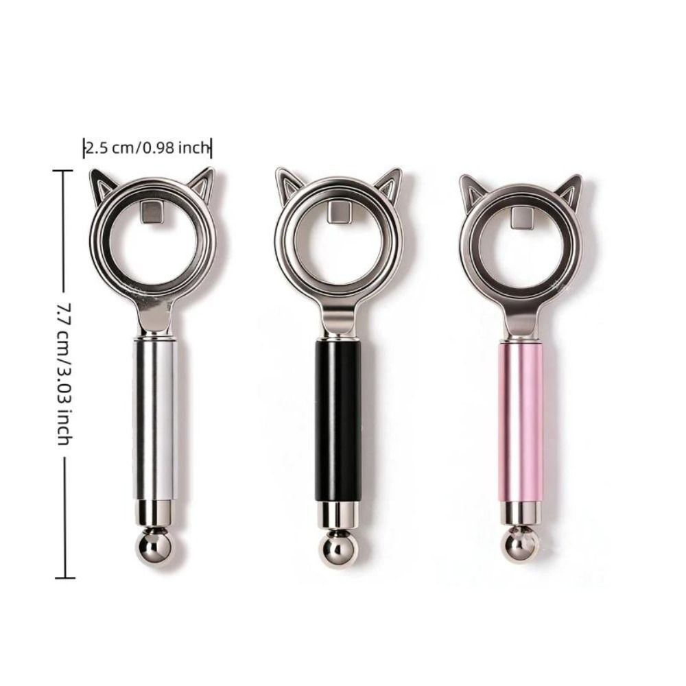 JIMMYCHOOEC Dụng cụ 2 đầu thiết kế mắt mèo, hiệu ứng lỗ đen, tay cầm chống trượt thoải mái