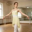 Váy ren Nylon co giãn cho múa ba lê khiêu vũ đương đại với dây thắt lưng co giãn