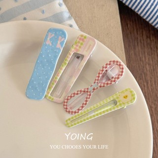 Yoing / Phong Cách Mới Dễ Thương Chấm Bi Nơ Tóc Nữ Gãy Tóc Mỏ Vịt Kẹp Phụ Kiện Tóc