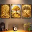 Poster Canvas Không Khung Cây Tiền Vàng, Nghệ Thuật Treo Tường Thư Pháp Cho Trang Trí Nhà Phòng Khách