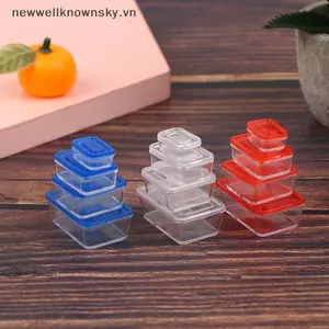 MỚI 4 1 / 12 Nhà Búp Bê Mini Tươi Giữ Hộp Cơm Trưa Mô Hình Nhà Bếp Bộ Đồ Ăn Trang Trí SKY