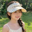 Mũ chống nắng SMILE, Mũ che mặt trang trí vành rộng, Phong cách Hàn Quốc ngọt ngào Polyester chấm bi rỗng Mũ mùa xuân hè