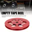 apill Gugxiom 1/4 Cuộn băng trống 7 inch cho TEAC Studer 6 lỗ ABS Thay thế NAB Hub Phụ kiện ghi âm thanh sàn mở Máy nghe nhạc cổ điển (Đỏ)