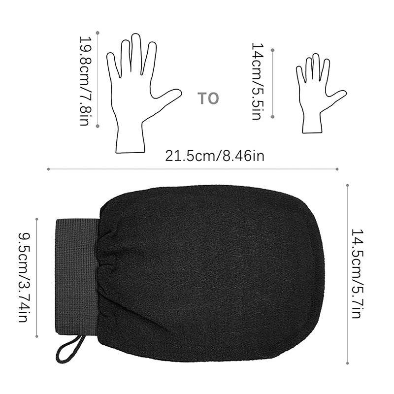 AN.MART Maroc Tắm Tẩy Tế Bào Chết Găng Tay Hammam Tắm Vệ Sinh Toàn Thân Tẩy Tế Bào Chết Massage Mitt Kessa Lột Khăn Găng Tay VN