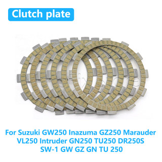 Xe Máy Ly Hợp Đĩa Ma Sát Bộ Dụng Cụ Dành Cho Xe Suzuki GW 250 GW250 Inazuma GZ250 Marauder VL250 Intruder GN250 TU250 DR250S SW-1