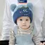 Mũ Chui Đầu Pom-Pom Dễ Thương MAKY Cho Bé Mùa Thu Đông - Mũ Len Dệt Kim Ấm Áp VN